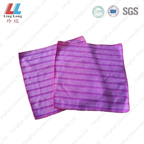 紫色条纹清洁布